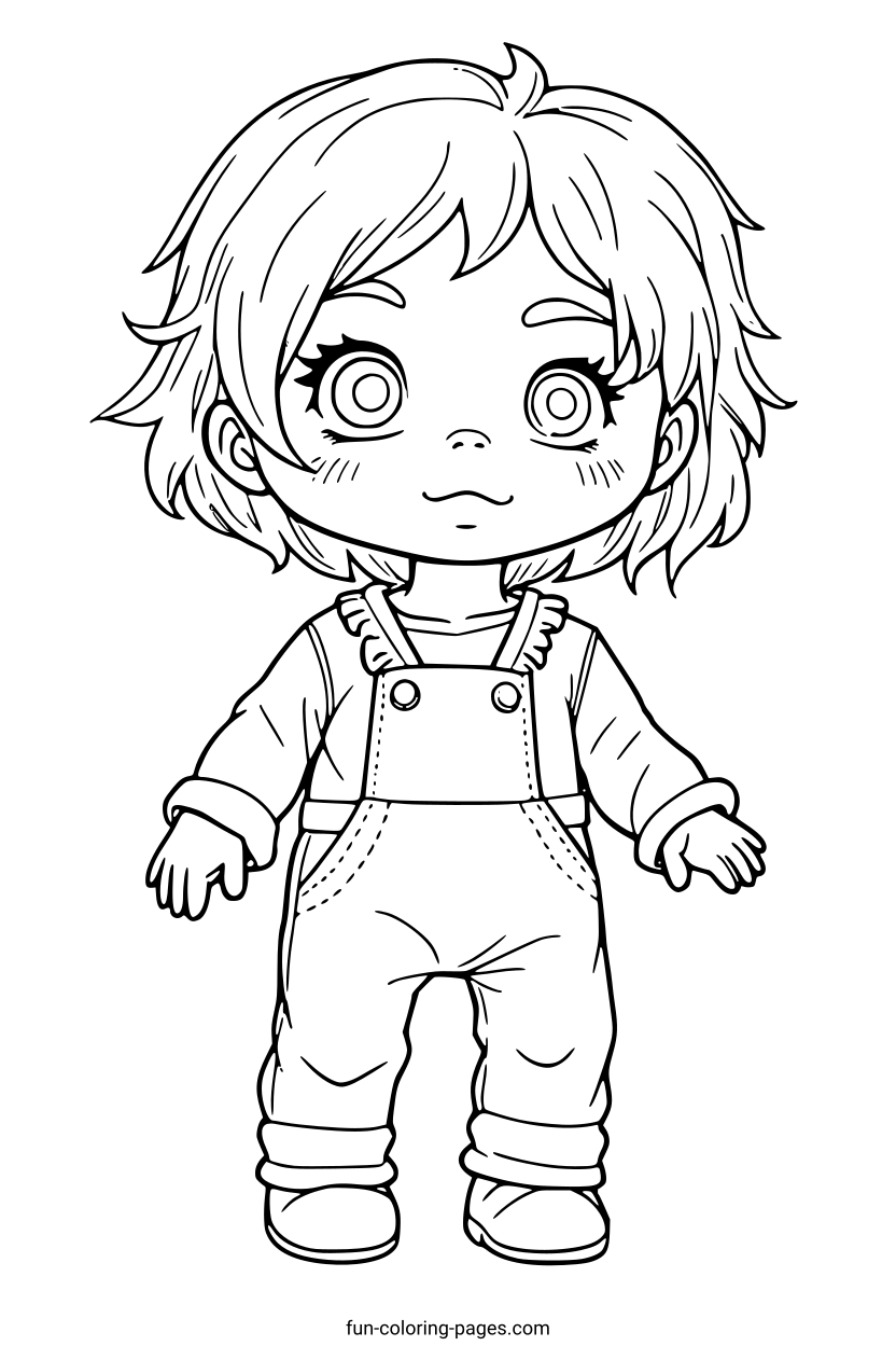 Creepy Rag Doll – free printable coloring page, available as PDF and SVG