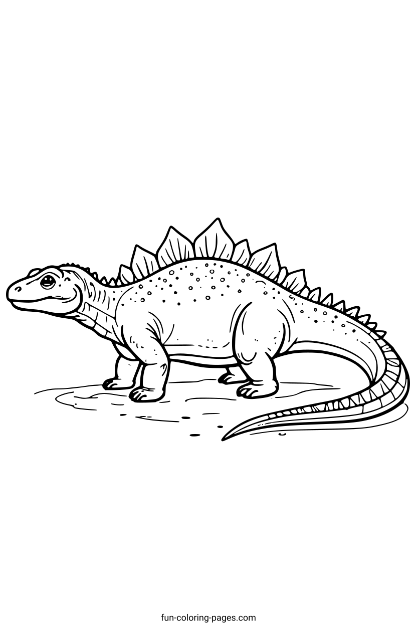 Stegosaurus – free printable coloring page, available as PDF and SVG